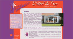 Desktop Screenshot of hotel-restaurant-du-parc.com